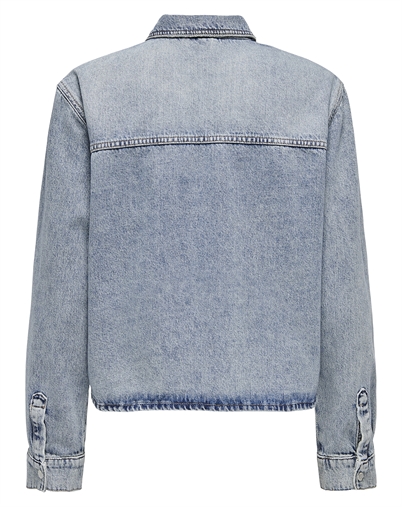 Only - Onlcassie Denim Skjorte - Light Blue Denim